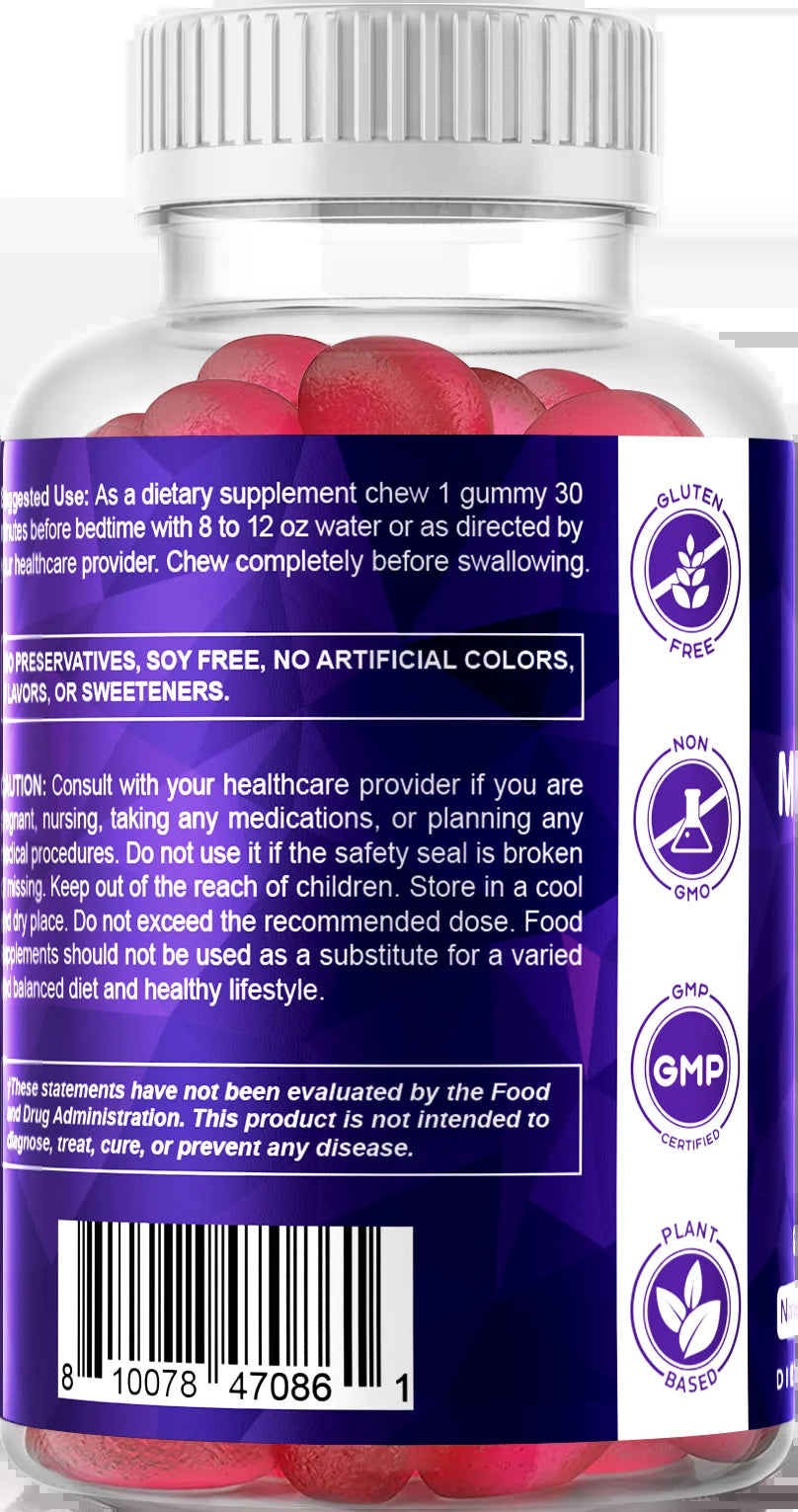 2 Pack - Melatonin 10Mg per Gummy - 60 Servings - 60 Vegetarian Gummies - Non-Habit Forming Sleep Aid Supplement