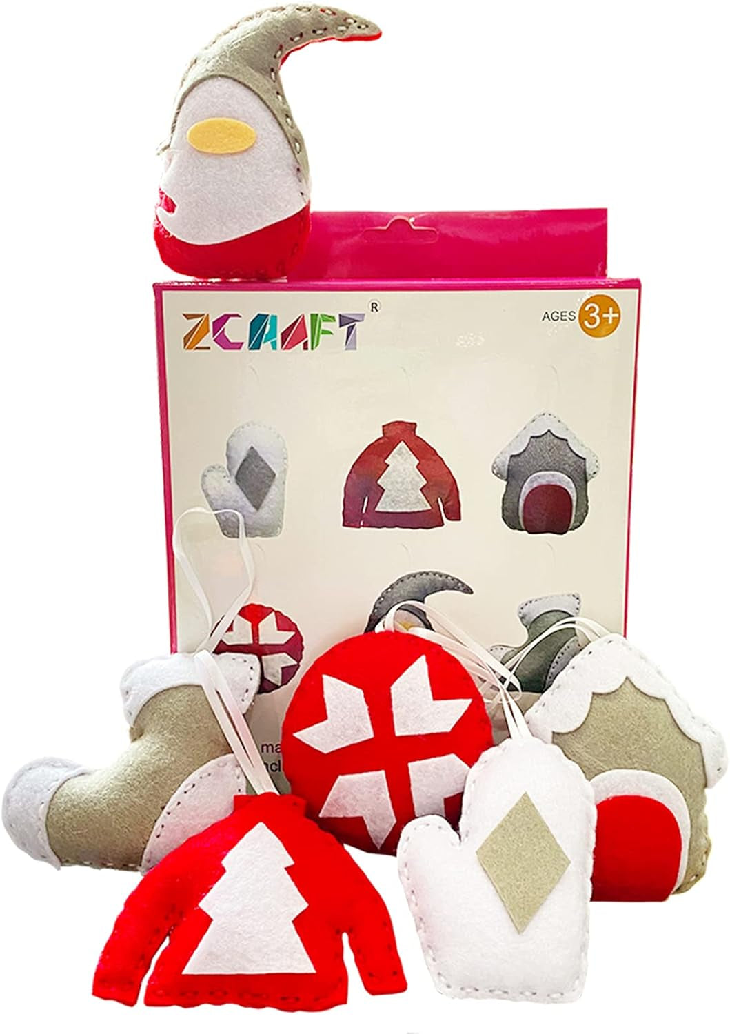 DIY Craft Sewing Kits for Christmas,Christmas Ornaments DIY Craft Kits for Kids (Christmas Ornaments DIY 1)
