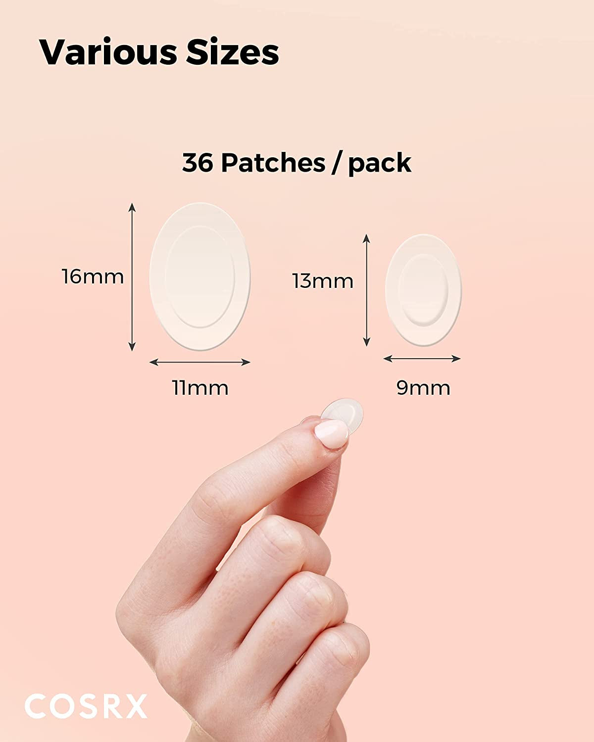 Master Patch Intensive 36 Patches | Oval-Shaped Hydrocolloid Pimple Patch with Tea Tree Oil | Quick & Easy Blemish, Zit, Spot Treatment | Salicylic Acid & Tea Tree Oil | Korean Skin Care