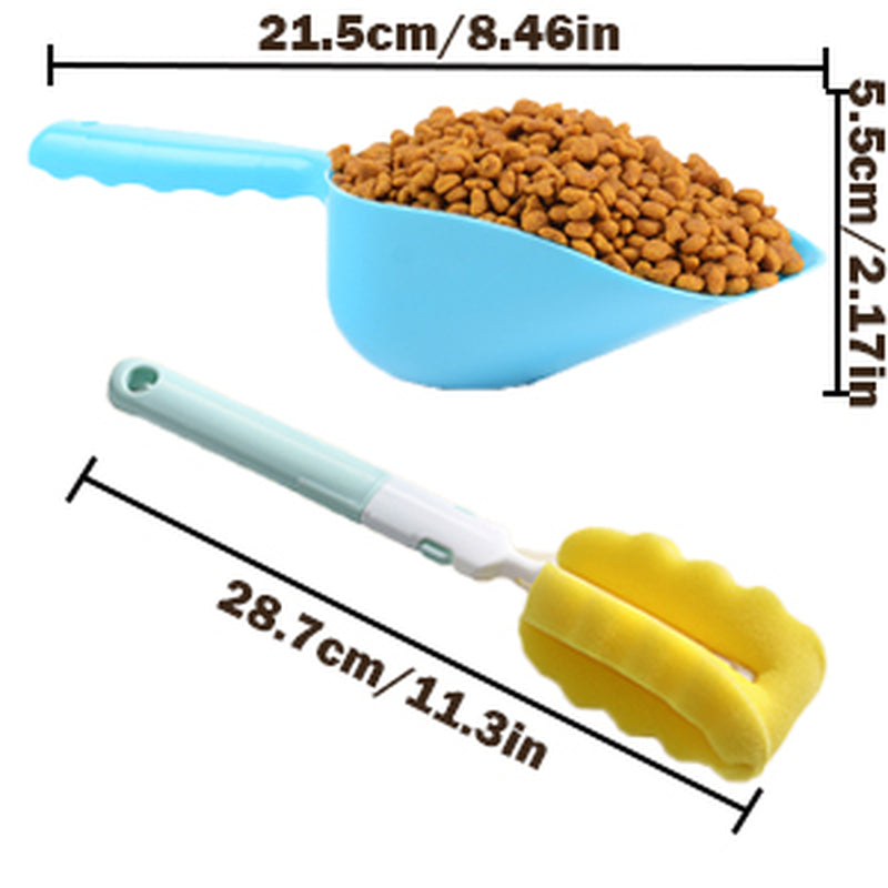 Cat Dog Feeder and Waterer Pet Self-Dispensing, Cat Food Dispenser, Automatic Cat Feeders, Outdoor Sun Protection Design Gravity Food Feeder and Waterer Set (Feeder+Waterer)