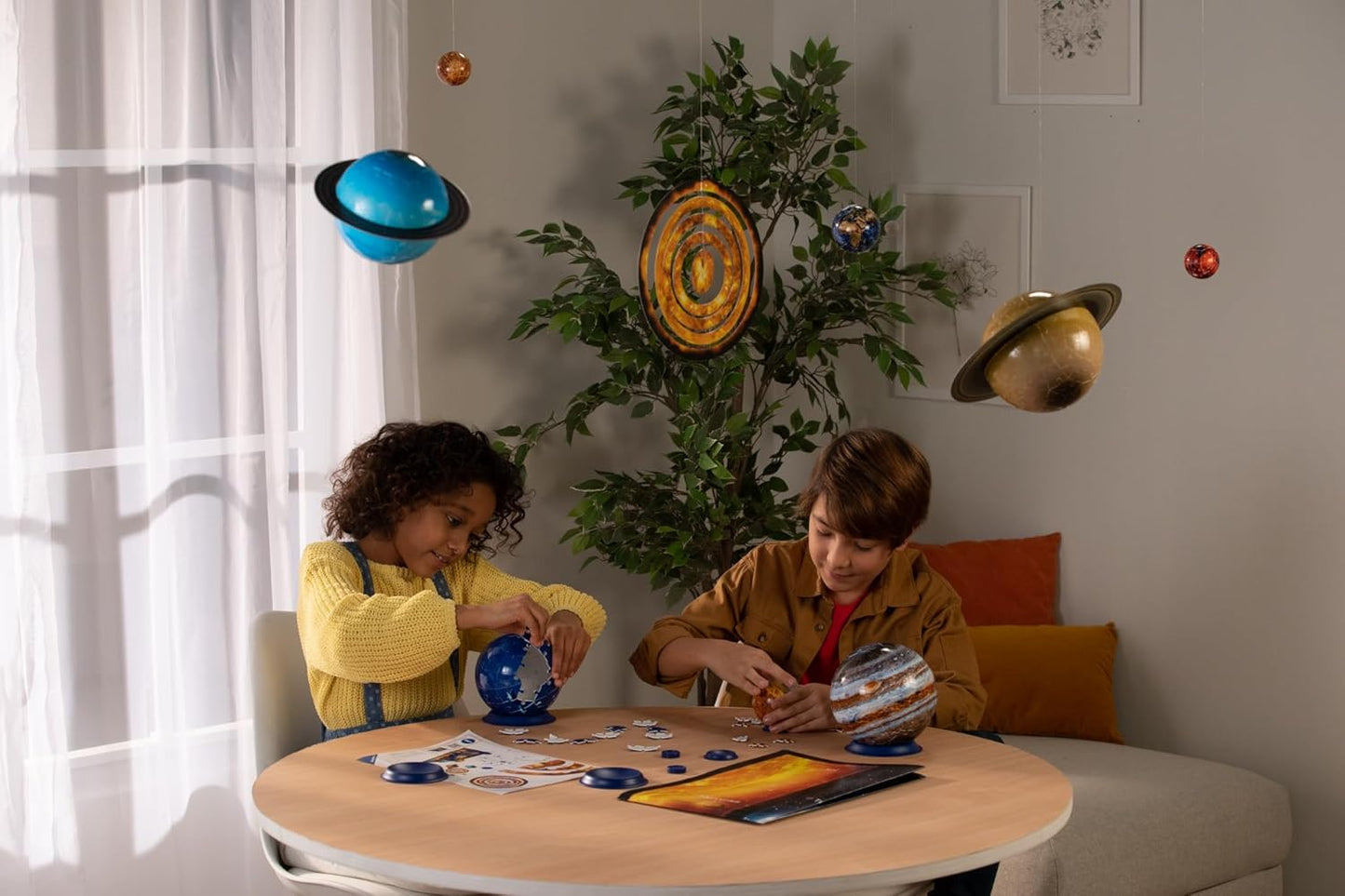 Solar System 540 Piece - 9 Planet 3D Jigsaw Puzzle Set for Kids & Adults | Easy Click Technology | Durable Material | Add a Splash of Color to Your Room Ages - No. 11668