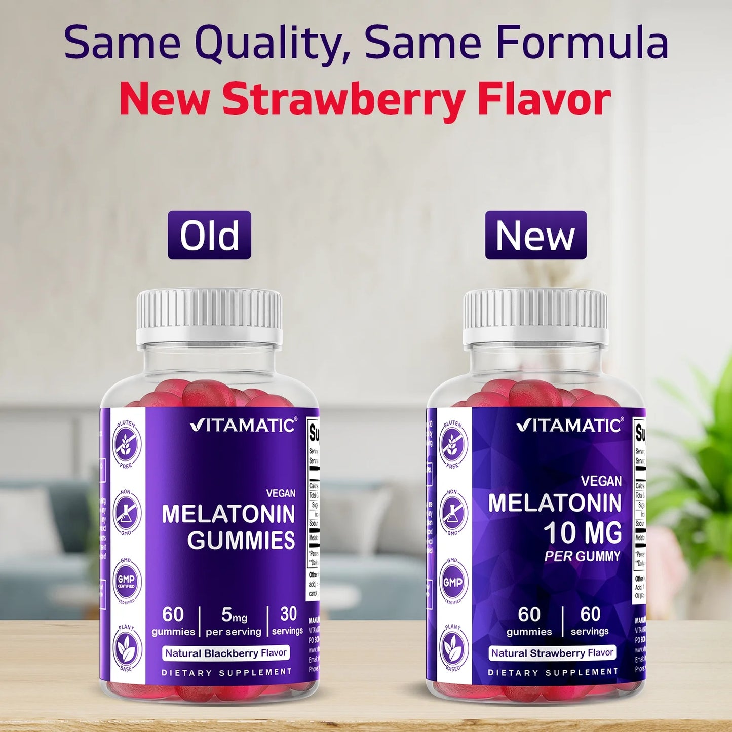 2 Pack - Melatonin 10Mg per Gummy - 60 Servings - 60 Vegetarian Gummies - Non-Habit Forming Sleep Aid Supplement