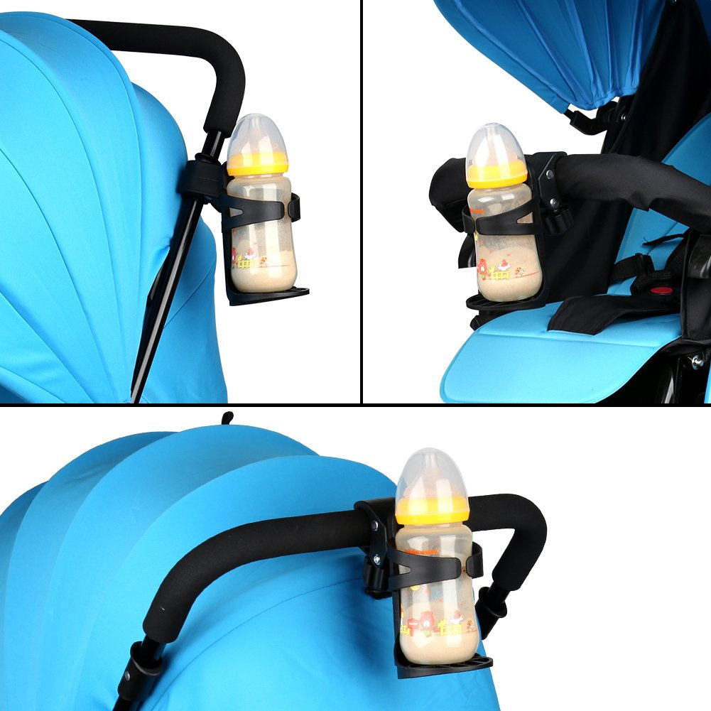 Stroller Cup Holder, Universal Cup Holder for Uppababy Nuna Doona Strollers, 360° Rotatable Large Caliber Drinks Holder Cup Holder for Stroller, Bike, Wheelchair, Walker, Scooter