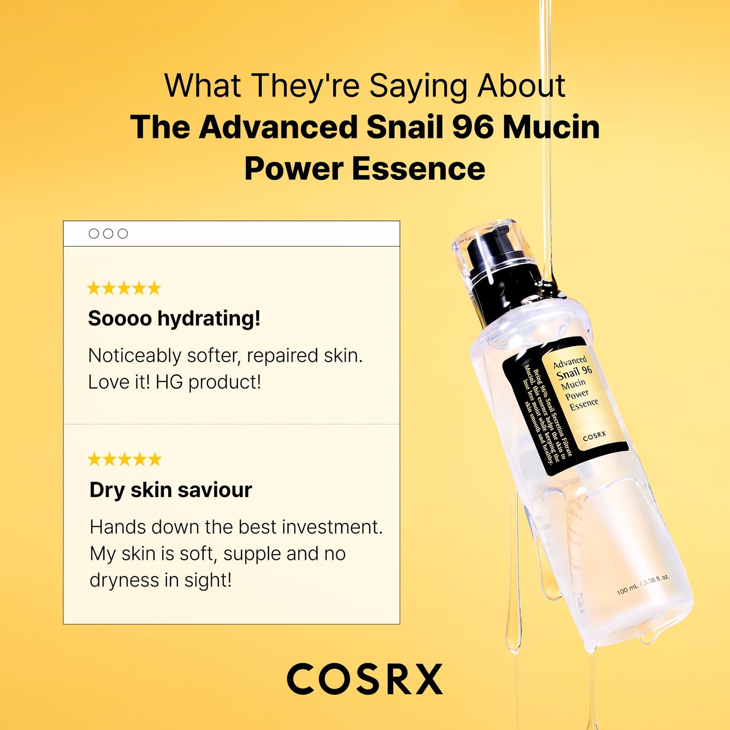 Advanced Snail 96 Mucin Power Essence (3.38 Fl.Oz)