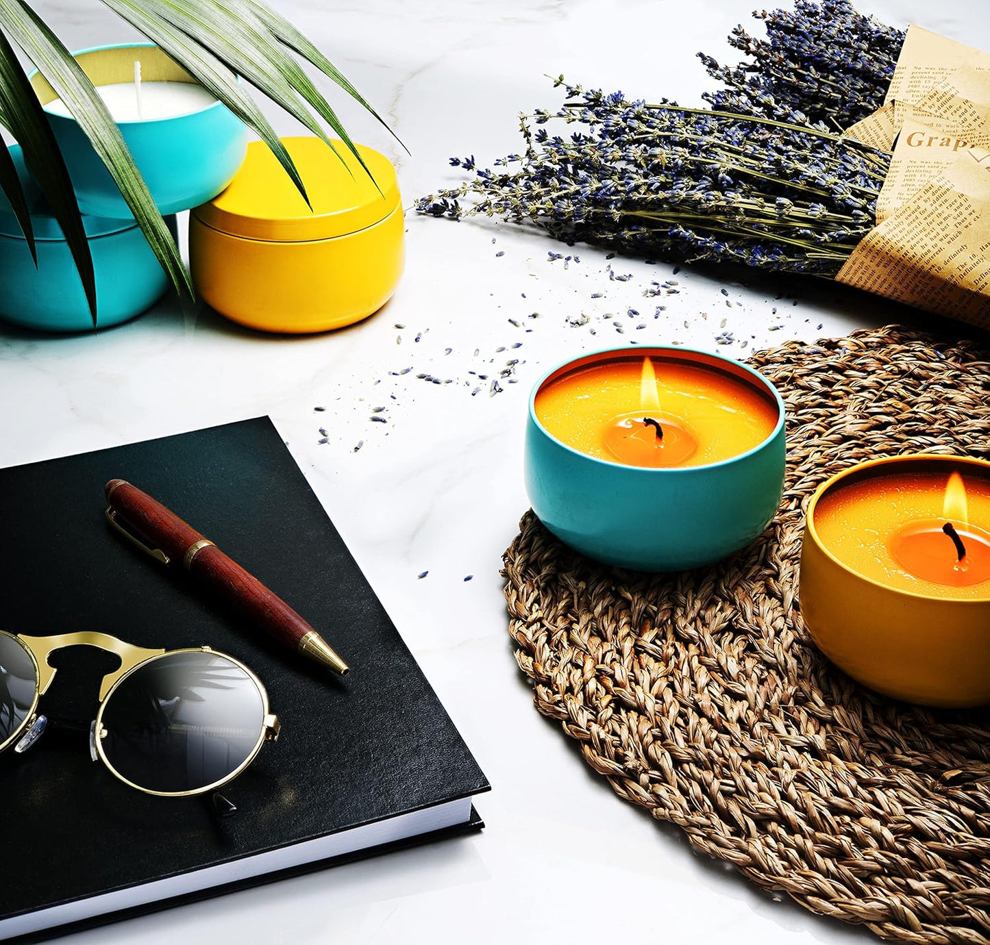 DIY Complete Soy Wax Candle Making Kit - 2Lbs Soy Candle Wax and All Candle Making Supplies Included and Candle Jars - Complete DIY Candle Making Kit for Adults, Kids, & Beginners