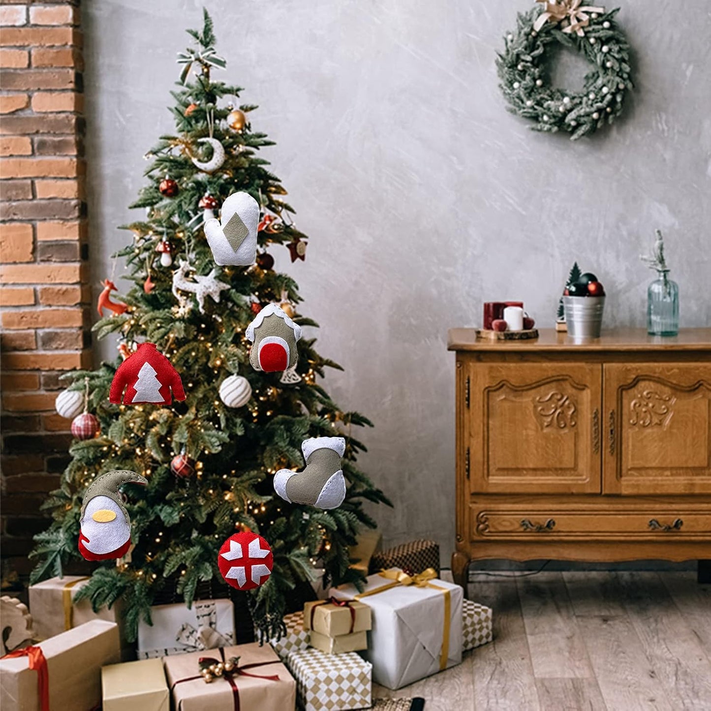 DIY Craft Sewing Kits for Christmas,Christmas Ornaments DIY Craft Kits for Kids (Christmas Ornaments DIY 1)