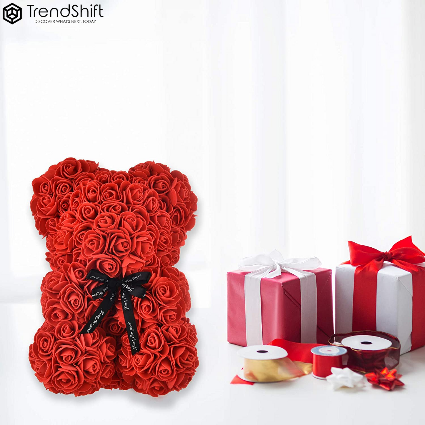 Mothers Day Mother'S Day Rose Bear Mom Gifts Mother Day Women Gifts for Mom Birthday Gifts Girlfriend Valentines Day Gifts for Her Christmas Anniversary Valentine Day Mother Gift (Red)