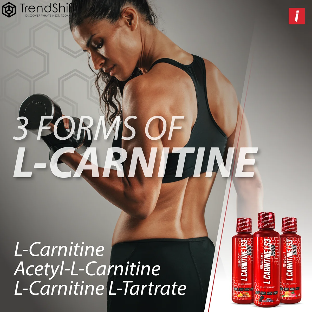 L-Carnitine LS3 Concentrated Liquid Metabolic Enhancer and Energy Booster - Health and Fitness - Keto Friendly - Stimulant Free - Pink Lemonade 1500Mg (32 Servings)