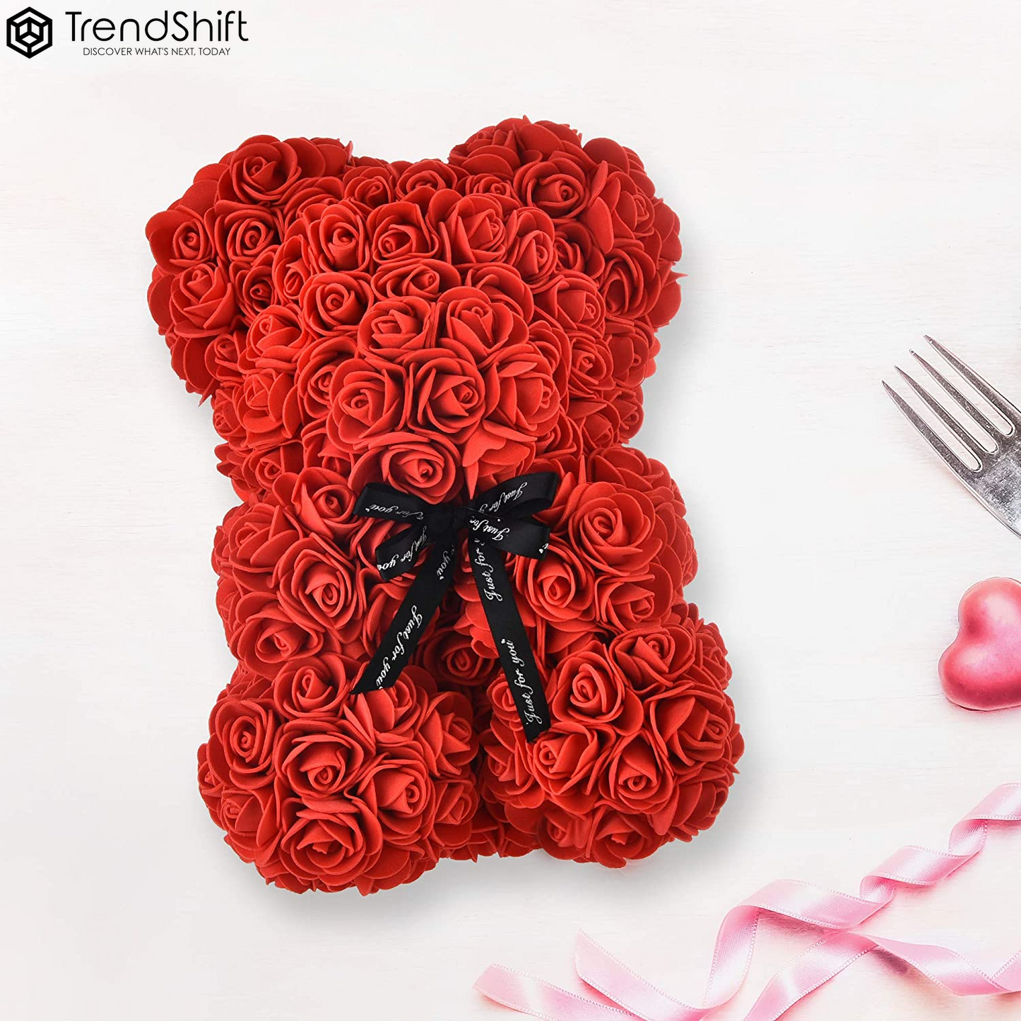 Mothers Day Mother'S Day Rose Bear Mom Gifts Mother Day Women Gifts for Mom Birthday Gifts Girlfriend Valentines Day Gifts for Her Christmas Anniversary Valentine Day Mother Gift (Red)