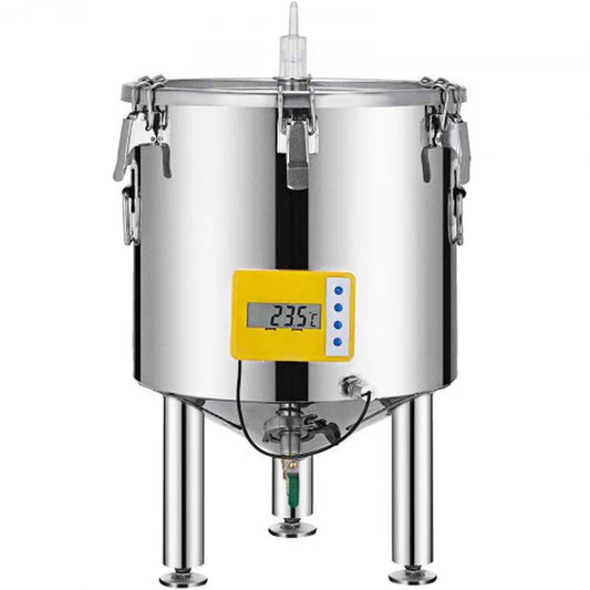 VEVOR 14 Gallon Stainless Steel Brew Fermenter Home Brewing Brew Bucket Fermenter with Conical Base Brewing Equipment