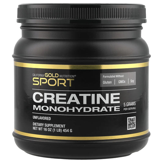, Creatine Powder, Micronized, Muscle and Strength Support, Creatine Monohydrate, No Gluten, No Gmos, No Soy, Unflavored, 16 Oz (454 G)