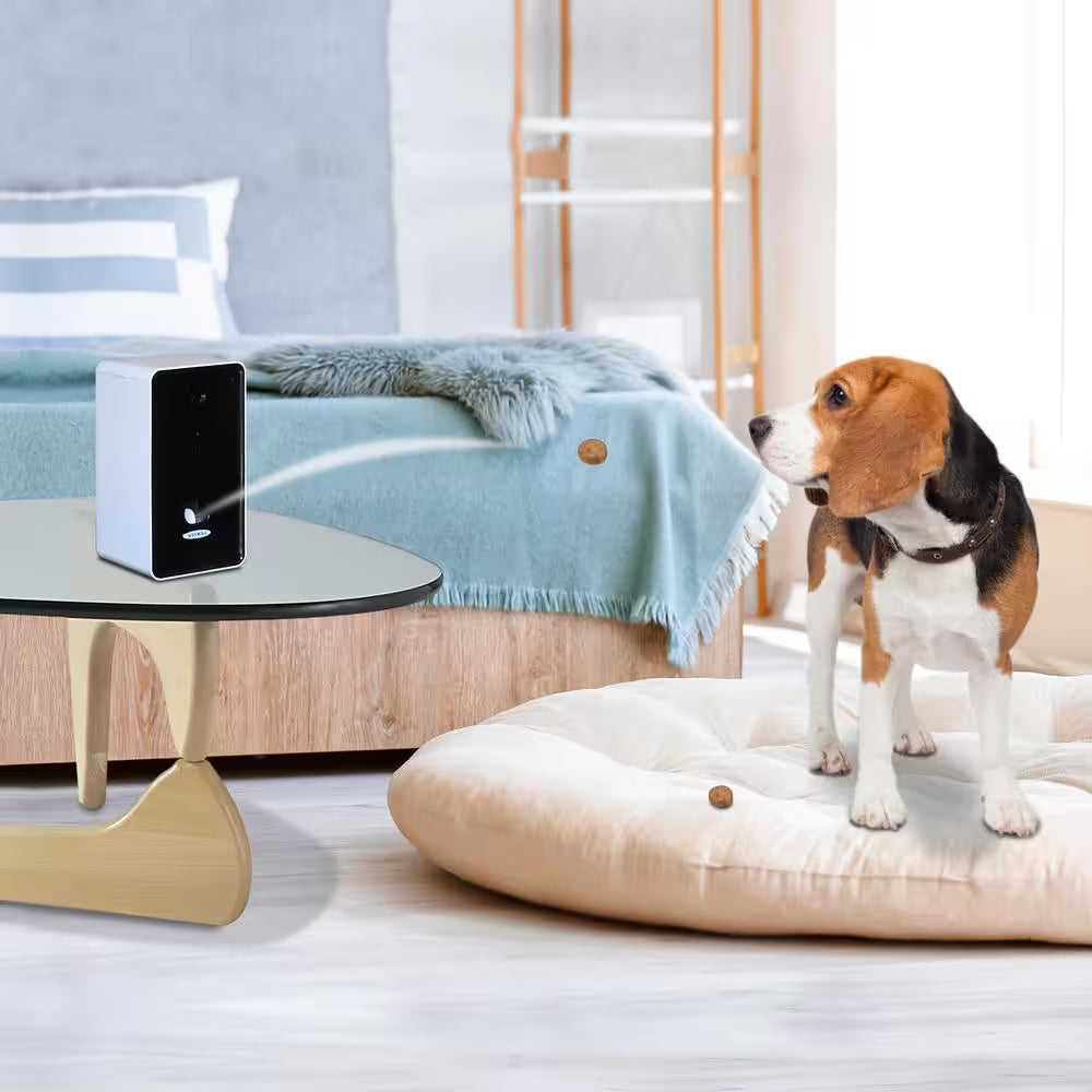 Smart Pet Treat Tosser with HD Camera, 2-Way Audio, 10 Oz Capacity, Free Smartphone App